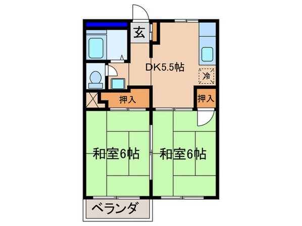 マンション幸Ｄ棟の物件間取画像